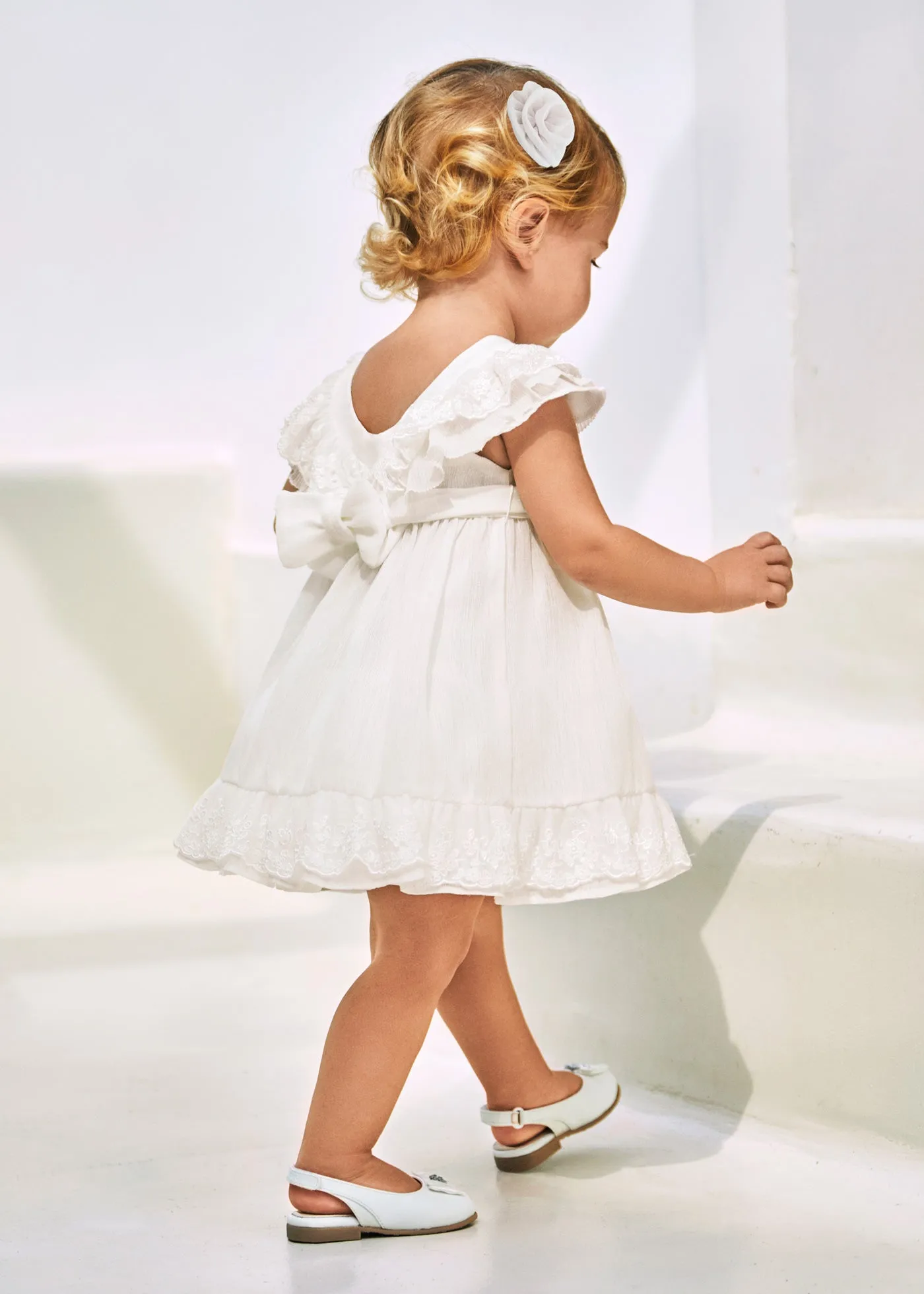 1903 - Dress for baby girl - White