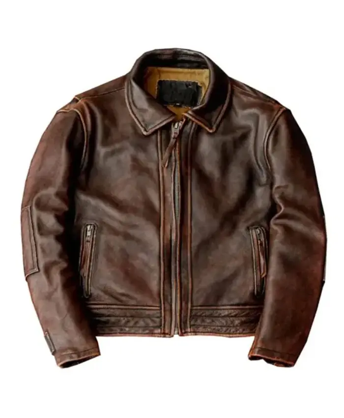 Adventure Bound Brown Leather Jacket - William Jacket