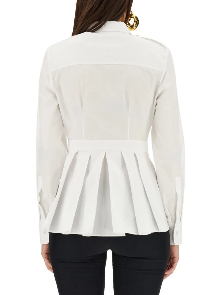 alexander mcqueen  |Casual Style Long Sleeves Plain Cotton Party Style