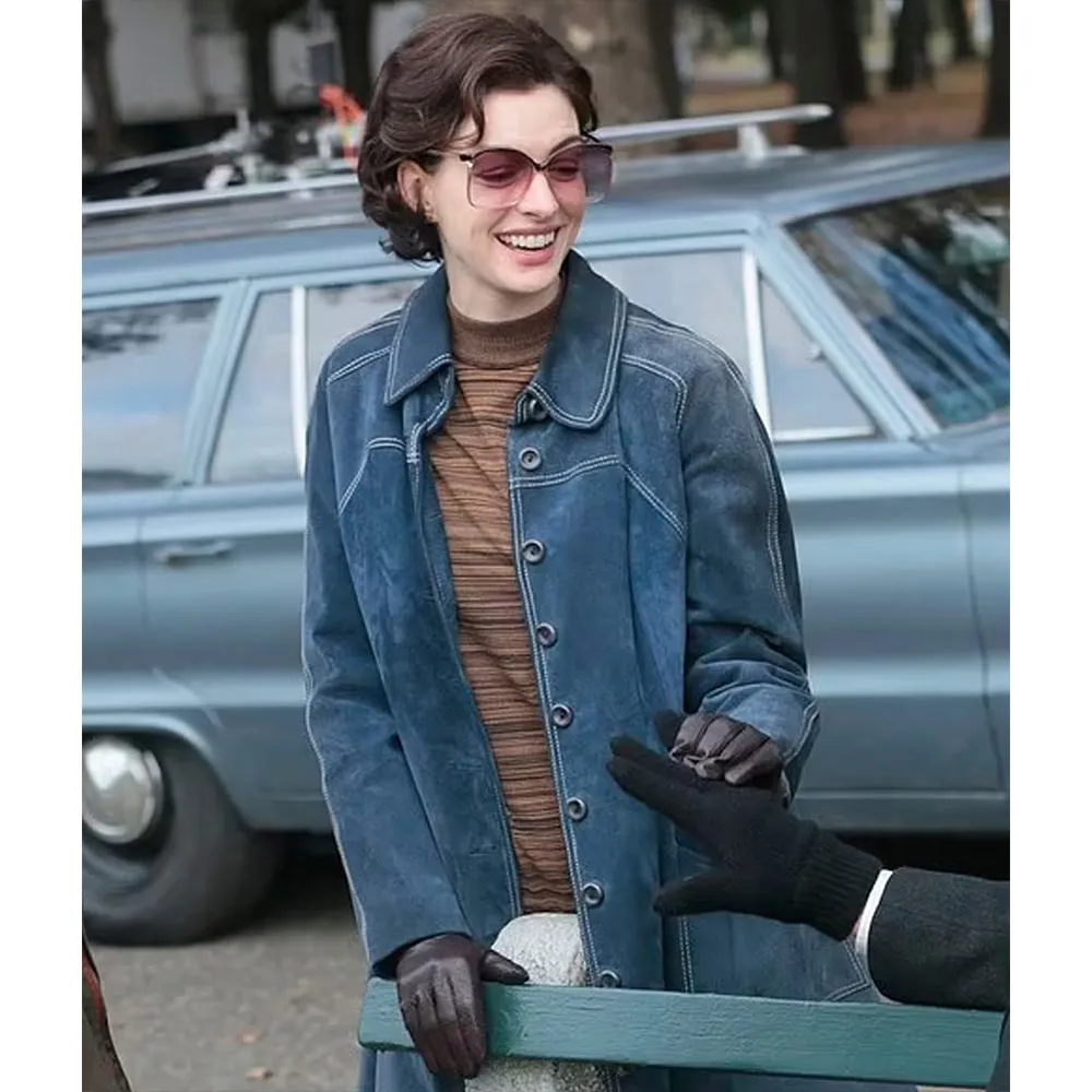 Armageddon Time Anne Hathaway Denim Blue Coat