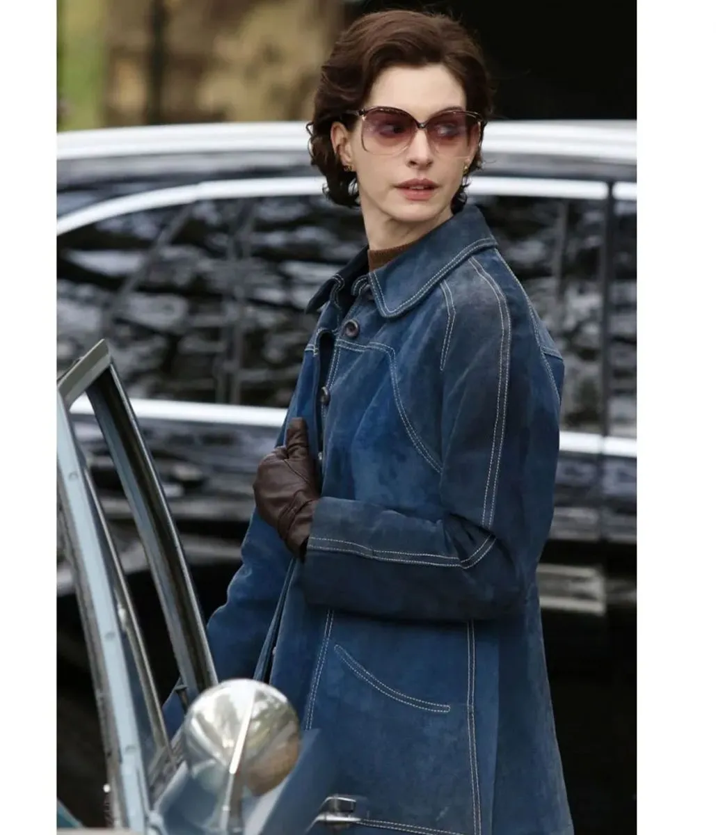 Armageddon Time Anne Hathaway Denim Blue Coat