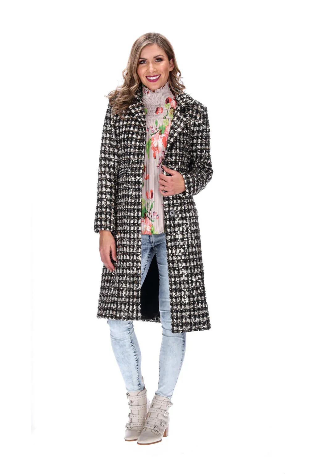 Augustine Harriet Sequin Coat