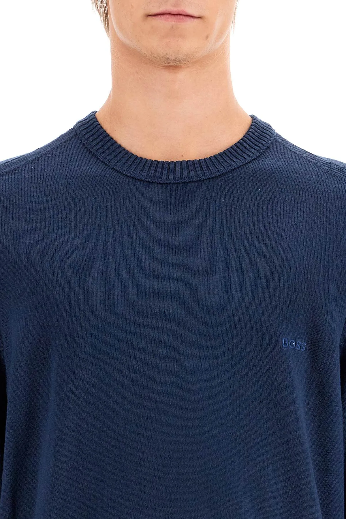 avac wool blend pullover 50501762 OPEN BLUE