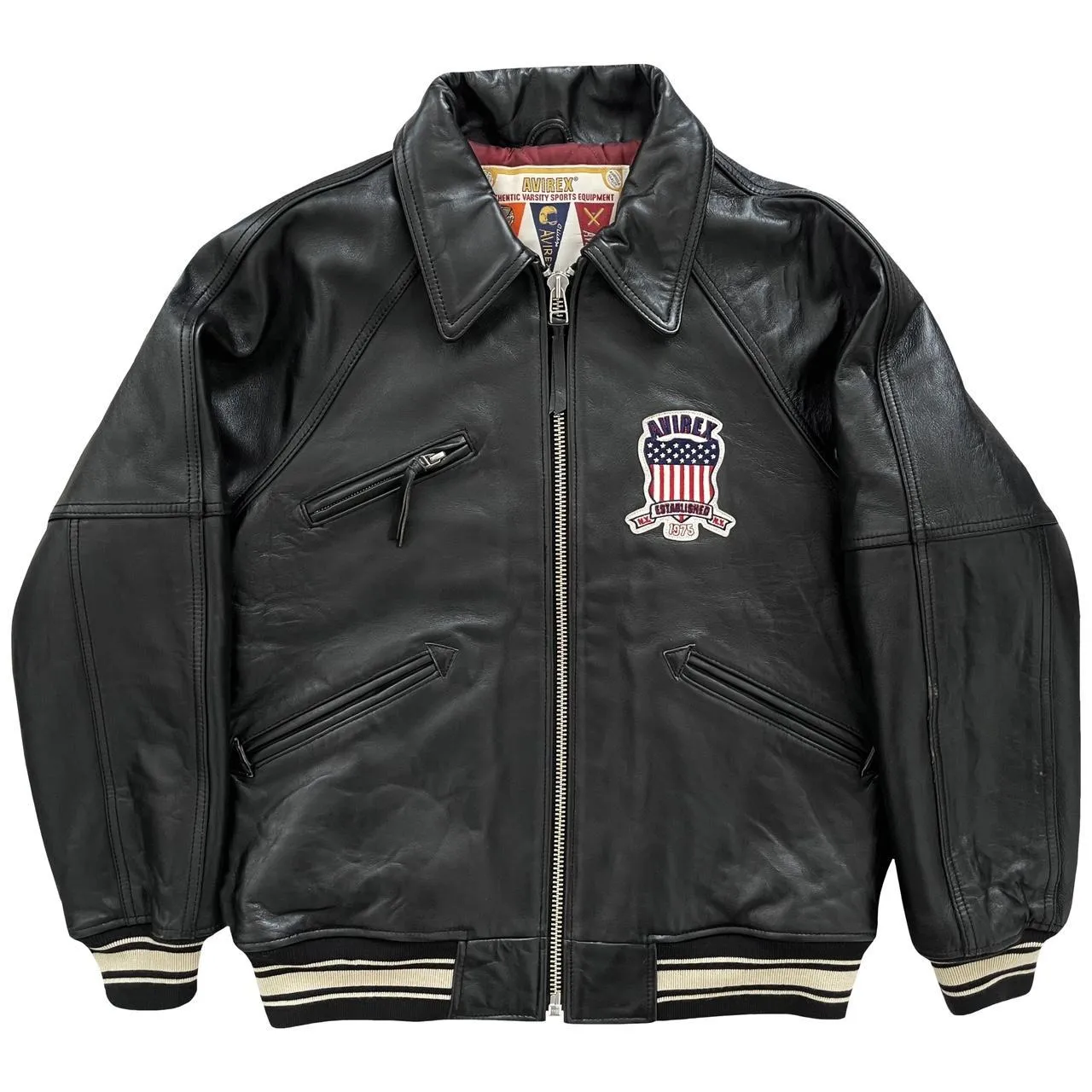 Avirex Leather Varsity Jacket