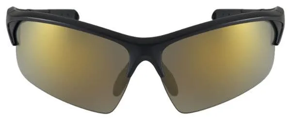 AZR Huez Black Glasses - Gold Mirror Lenses