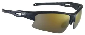 AZR Huez Black Glasses - Gold Mirror Lenses