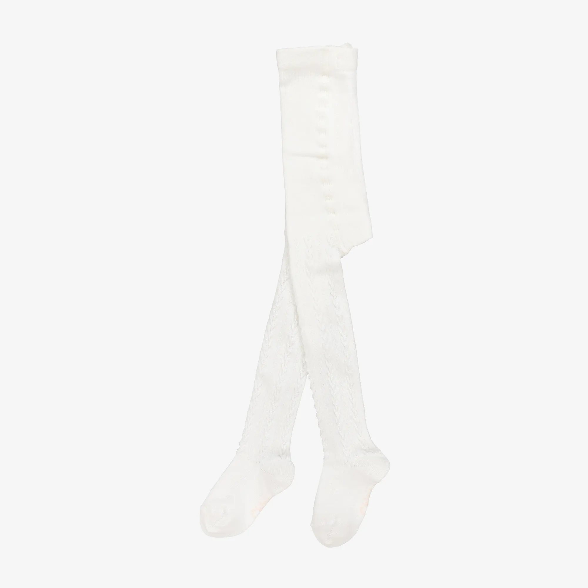 Baby Girls Ivory Cotton Tights