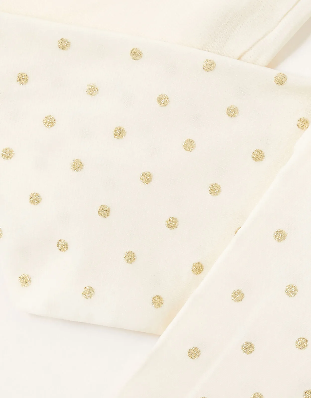 Baby Glitter Spot Tights Gold