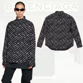 BALENCIAGA  |Monogram Unisex Street Style Long Sleeves Cotton