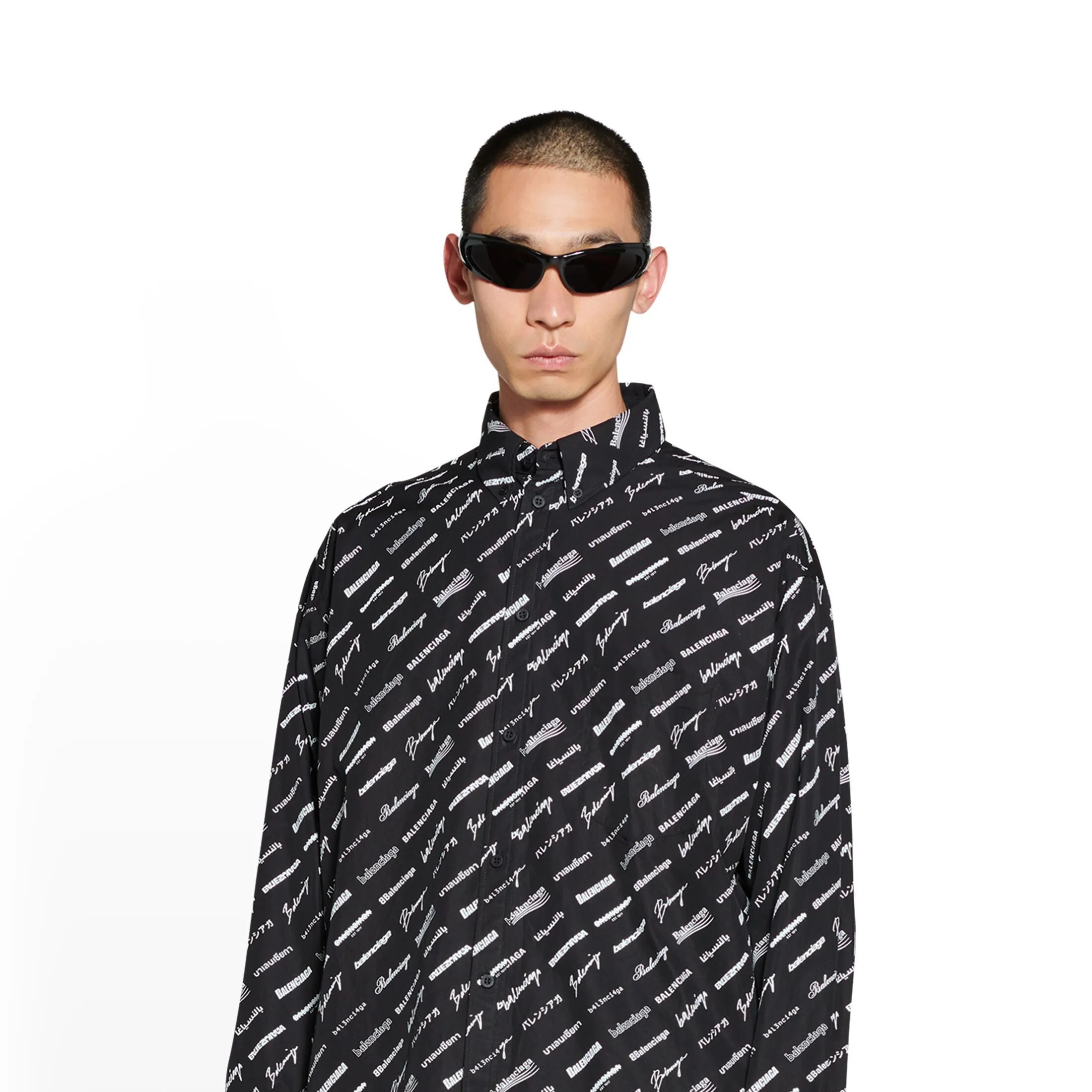 BALENCIAGA  |Monogram Unisex Street Style Long Sleeves Cotton