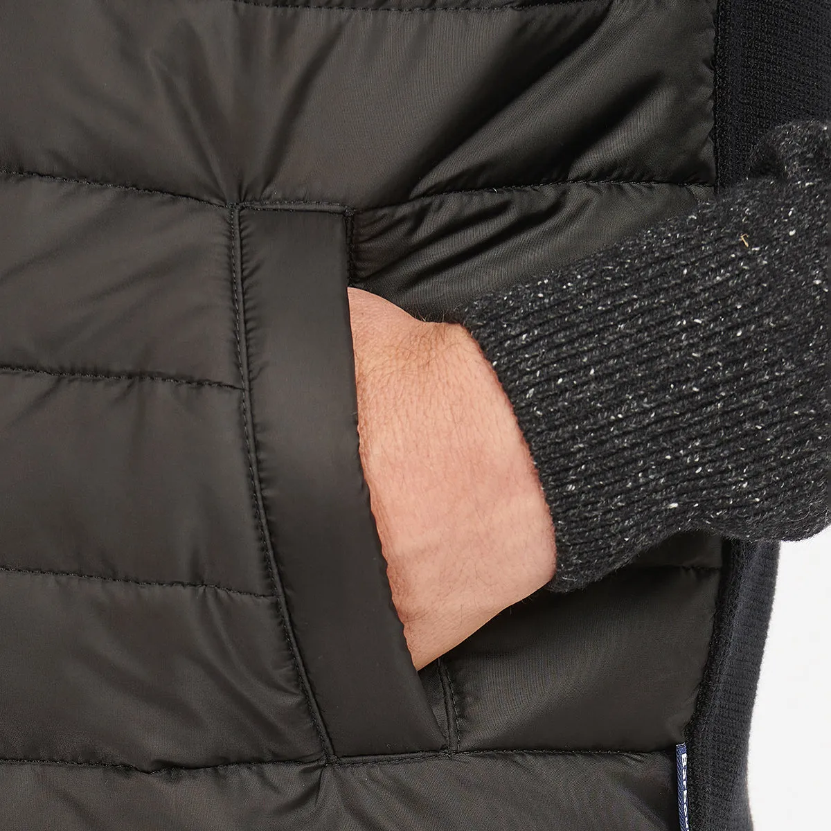 Barbour - Essential Knit Back Gilet in Black