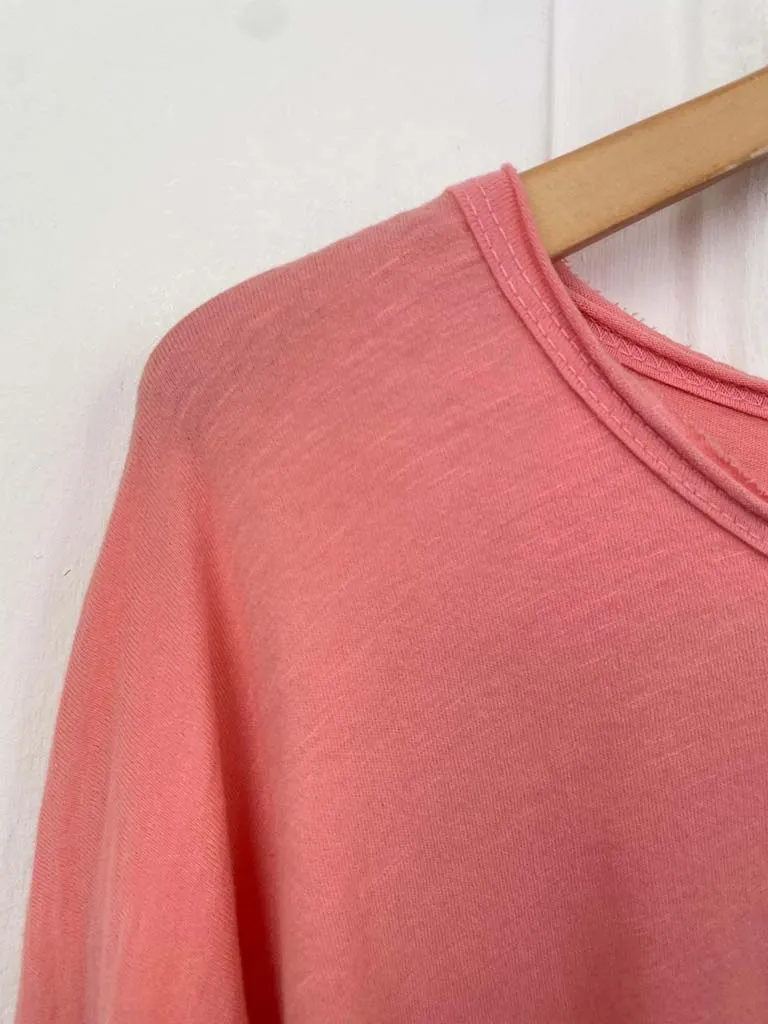 Basic Long Sleeve Slub Top - Watermelon