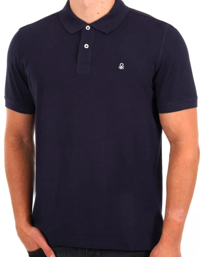 Benetton Polo Shirt Navy