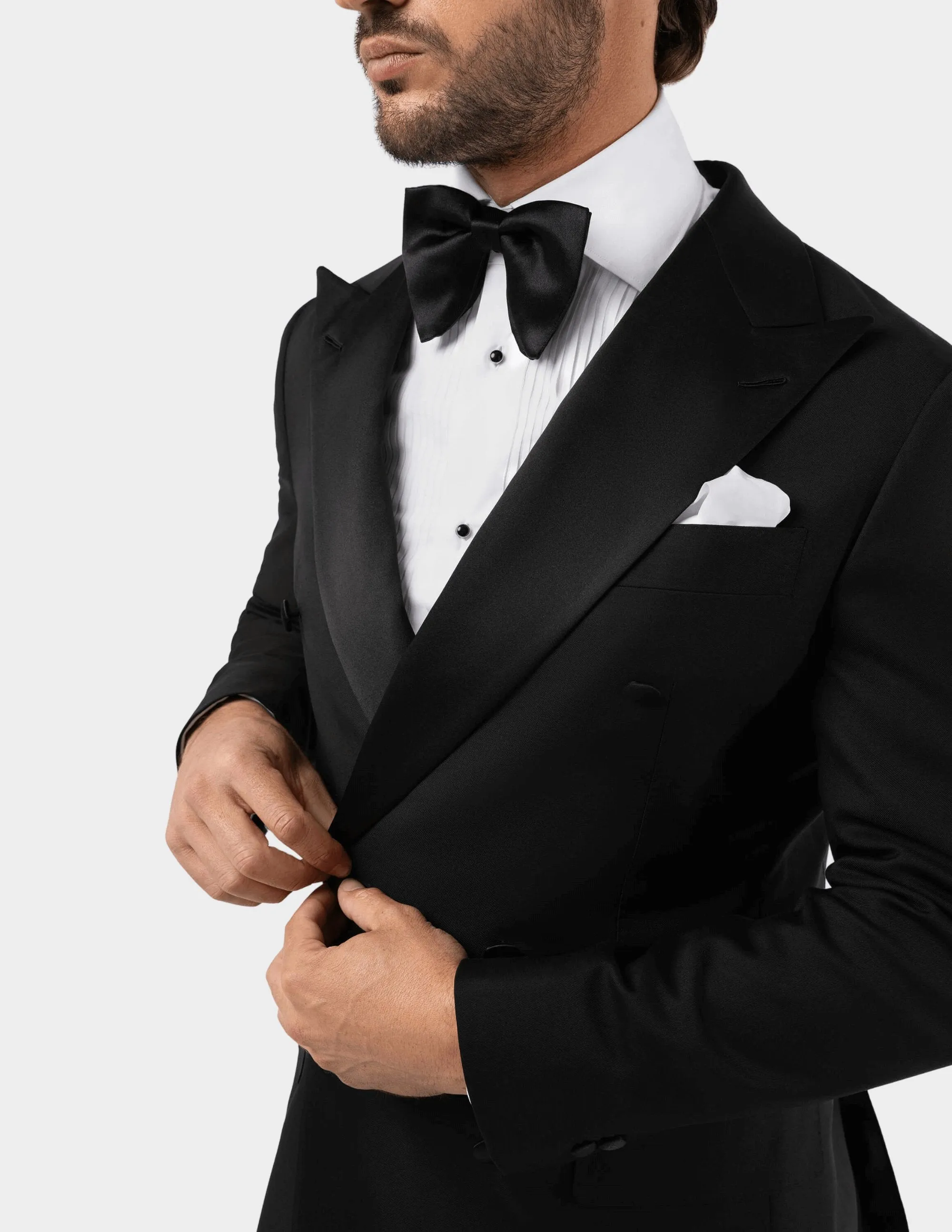 Black Double Breasted Tuxedo