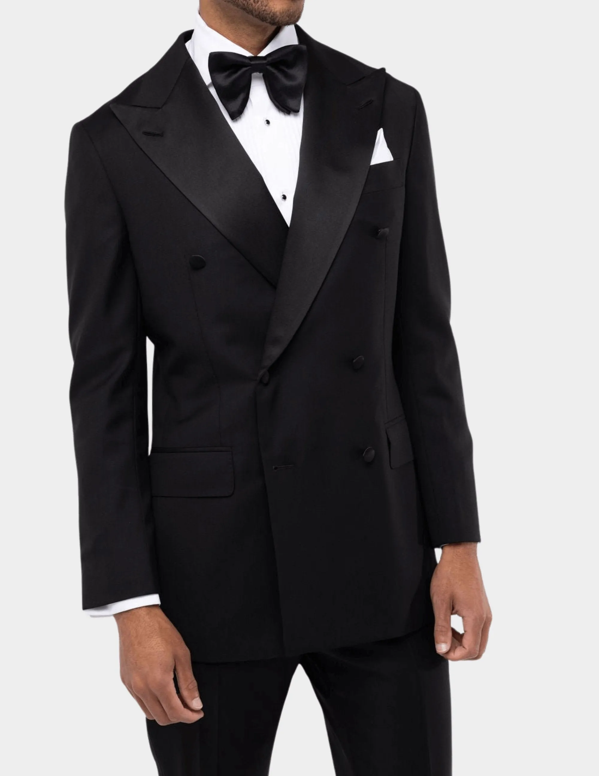 Black Double Breasted Tuxedo