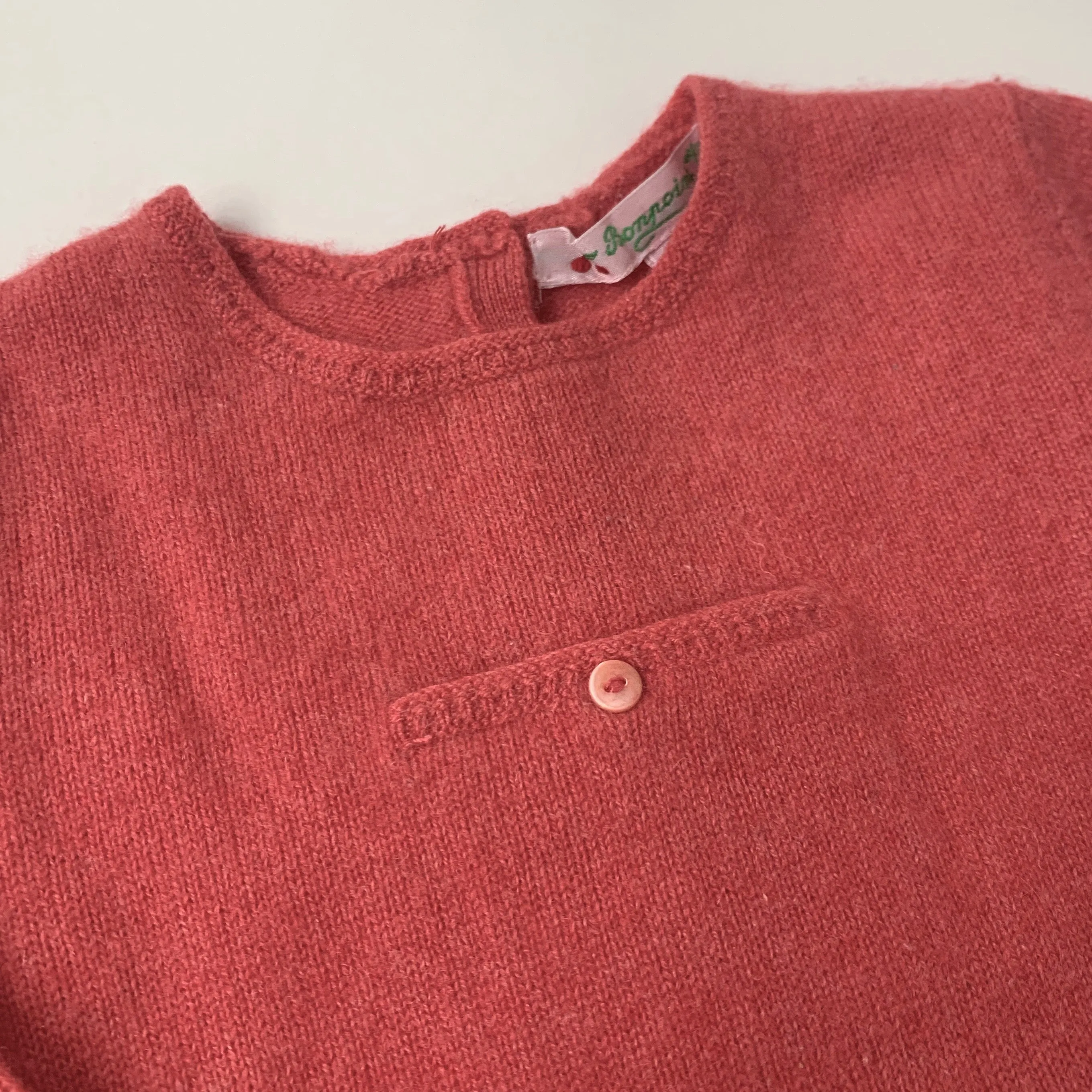 Bonpoint Raspberry Cashmere All-In-One: 6 Months