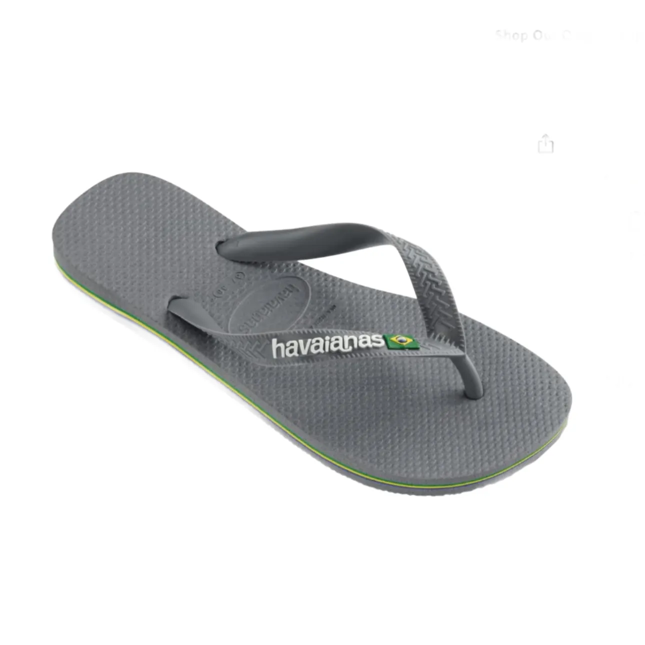 brazil logo sandal