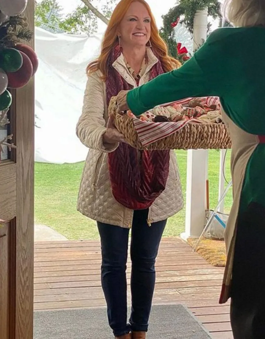 Candy Coated Christmas 2021 Ree Drummond Quilted Jacket | Ujackets