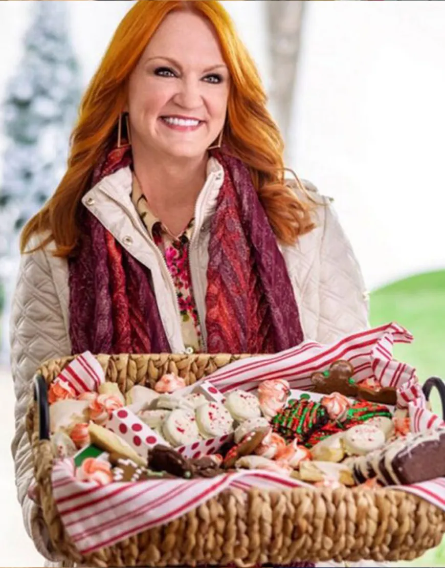 Candy Coated Christmas 2021 Ree Drummond Quilted Jacket | Ujackets