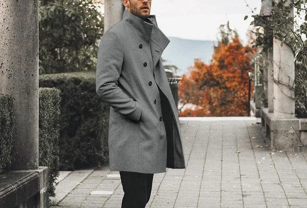 Casual Fashion Trench Coat Men's