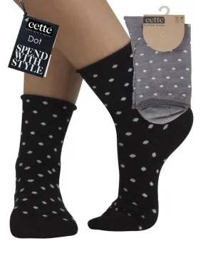 Cette Clearance Dot Fashion Cotton Socks 239-12