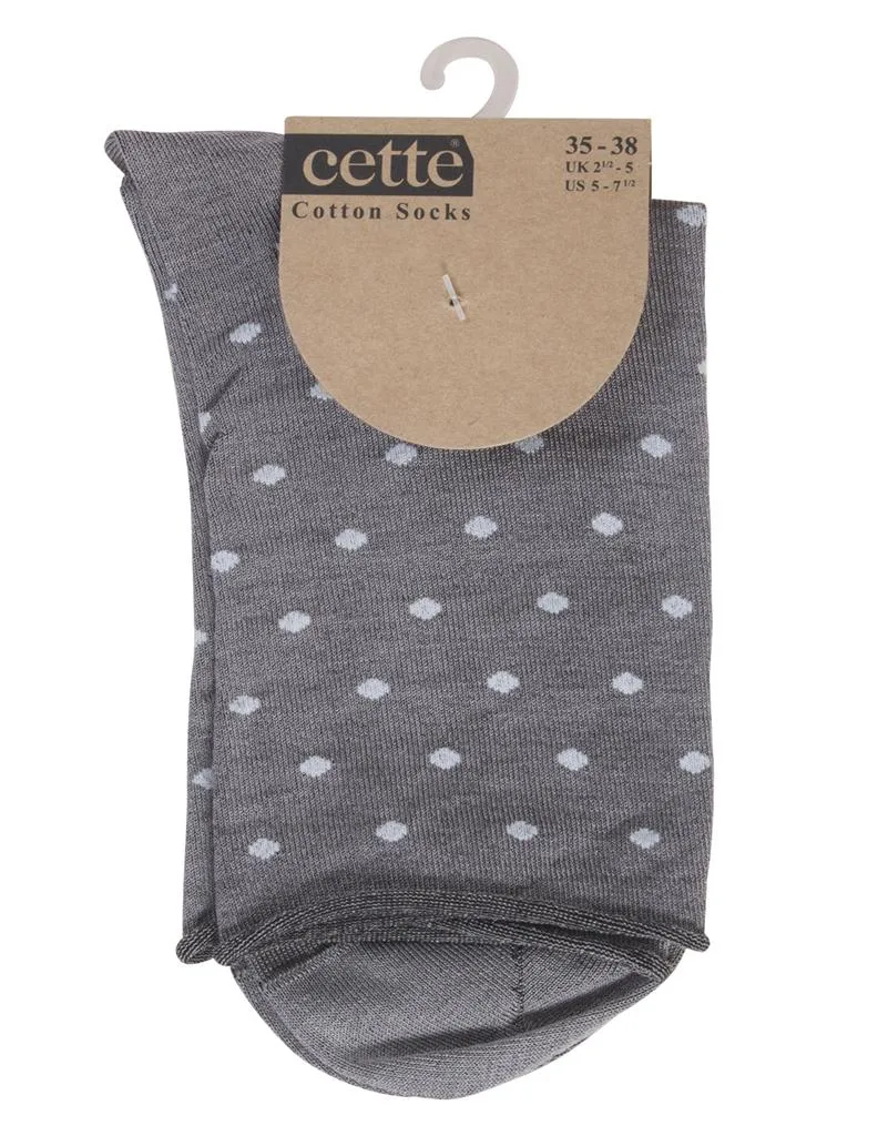 Cette Clearance Dot Fashion Cotton Socks 239-12