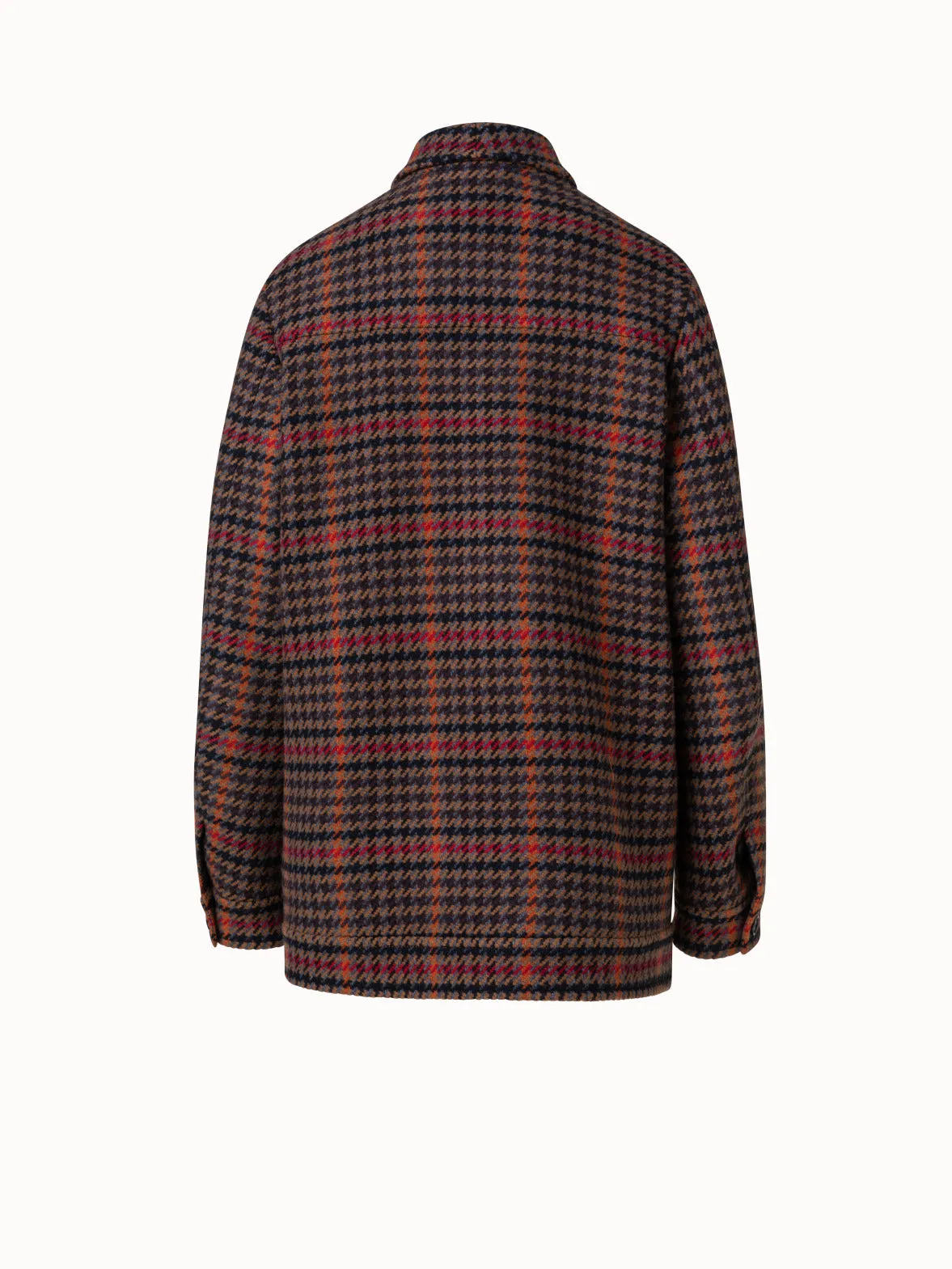 Checked Wool Shirt Jacket