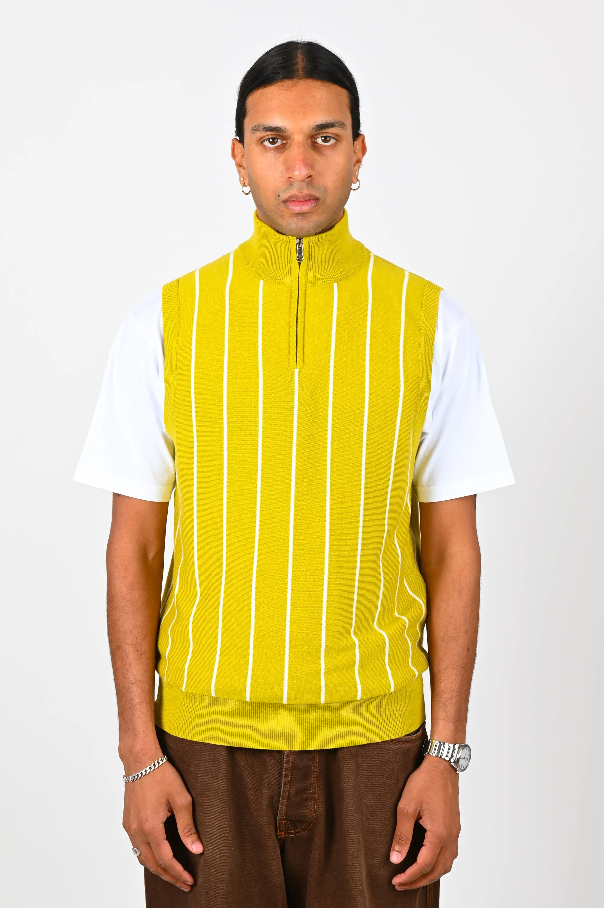 Checks 'Wasabi' Knit Zip Vest