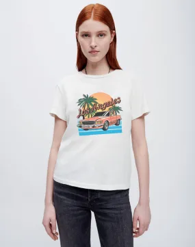 Classic LA Drive Tee  -  Vintage White