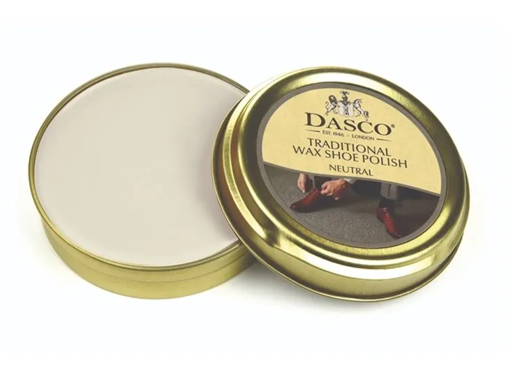 DASCO Shoe Polish Tradition Wax Shoe Polish 40g Tin Neutral