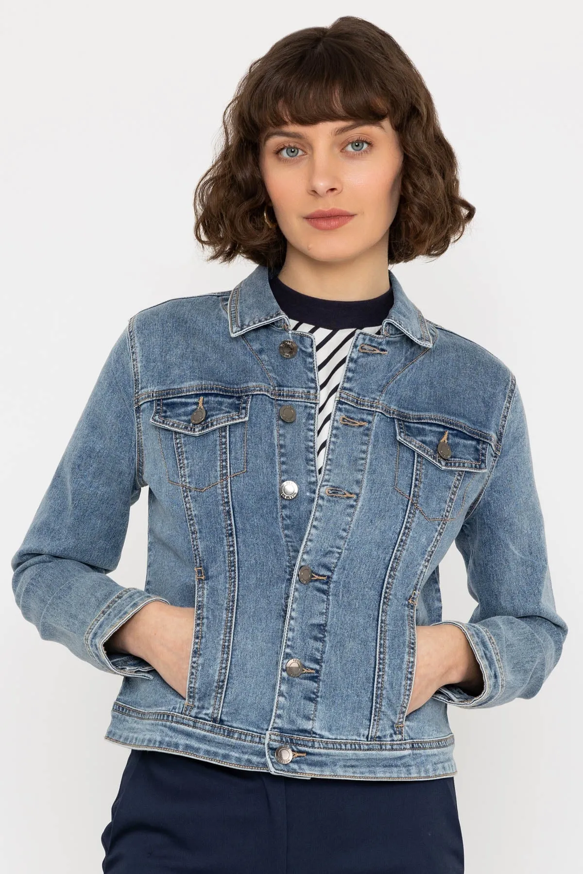 Denim Jacket in Medium Blue