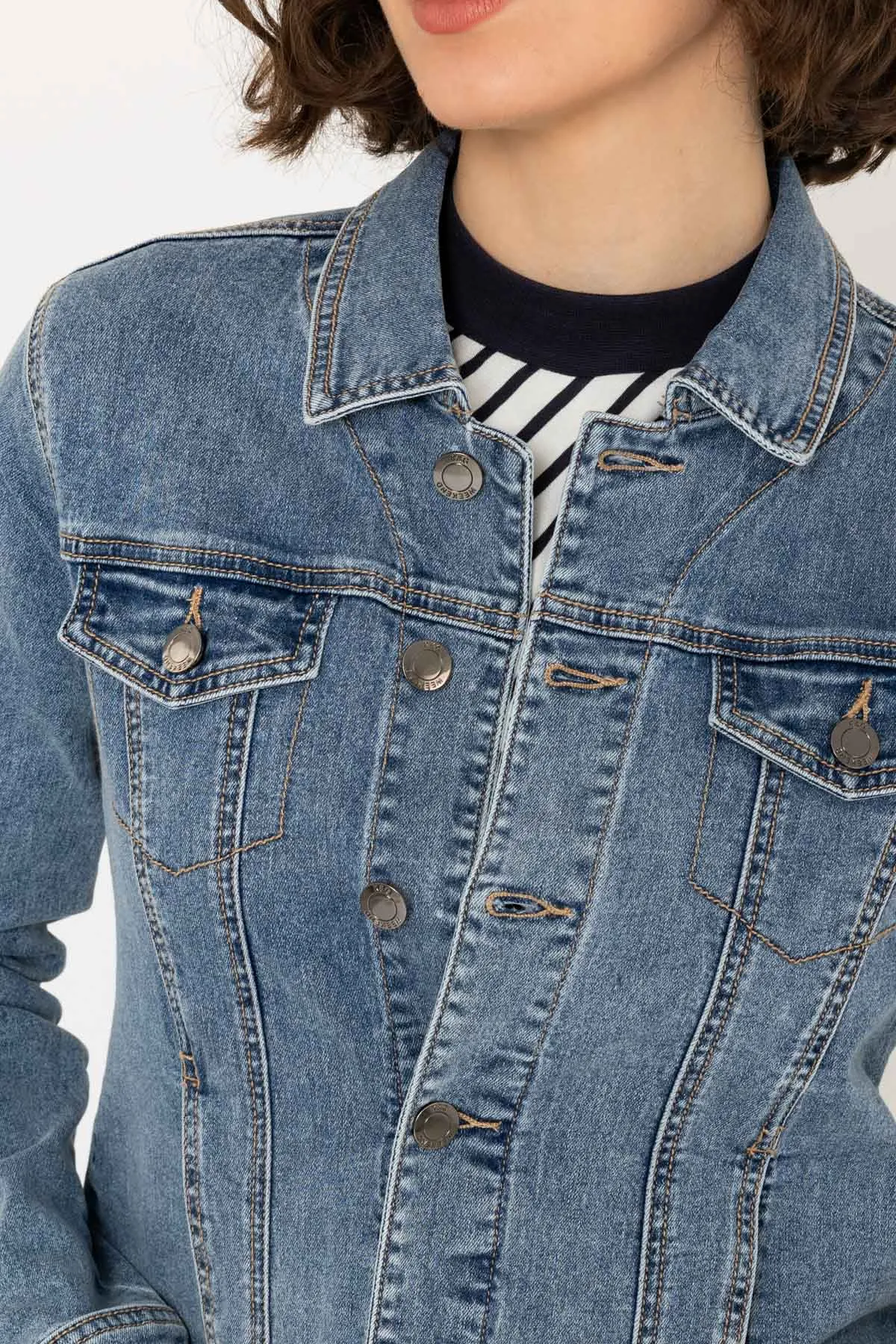 Denim Jacket in Medium Blue