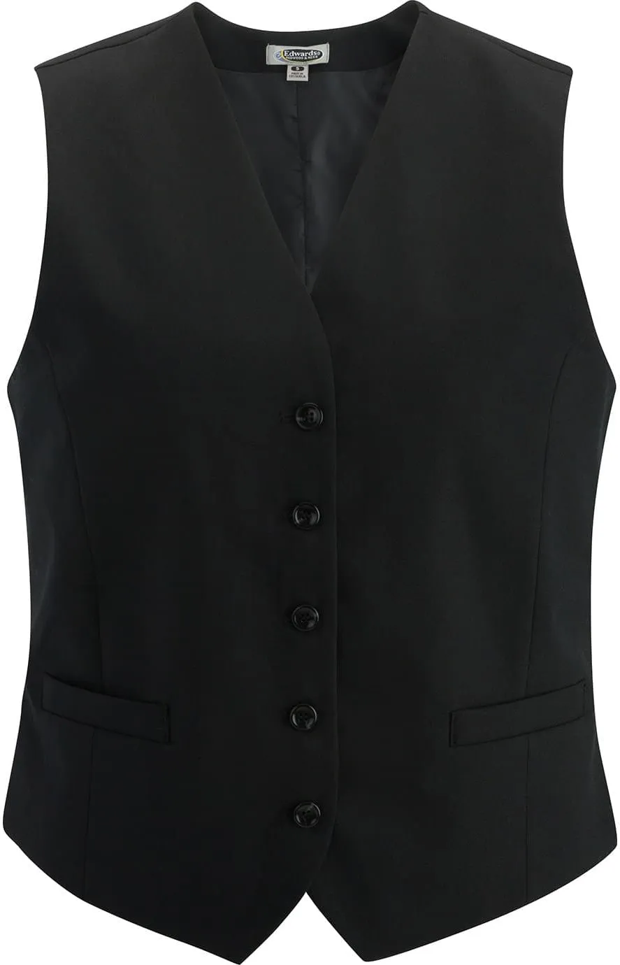 Edwards Ladies High Button Vest