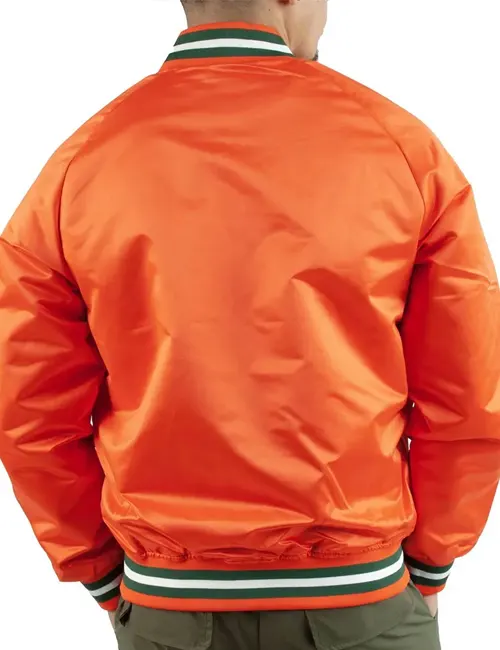 FAMU Orange Satin Varsity Jacket - William Jacket