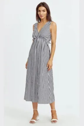 FERBIE STRIPE MIDI DRESS