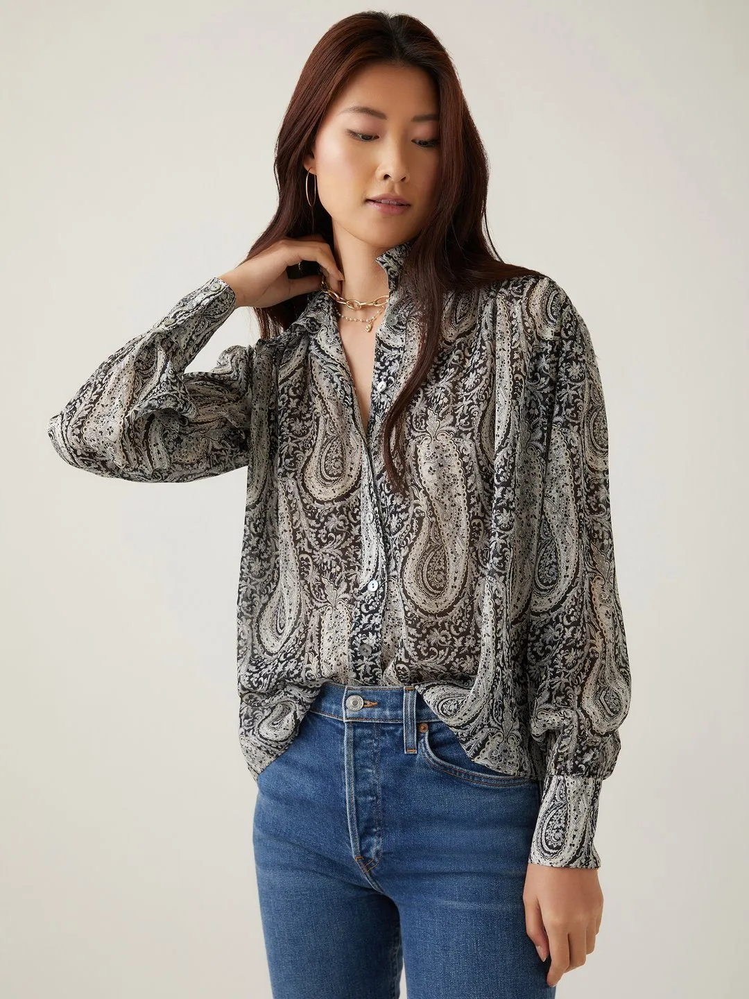 Fifteen Twenty Paisley Blouse