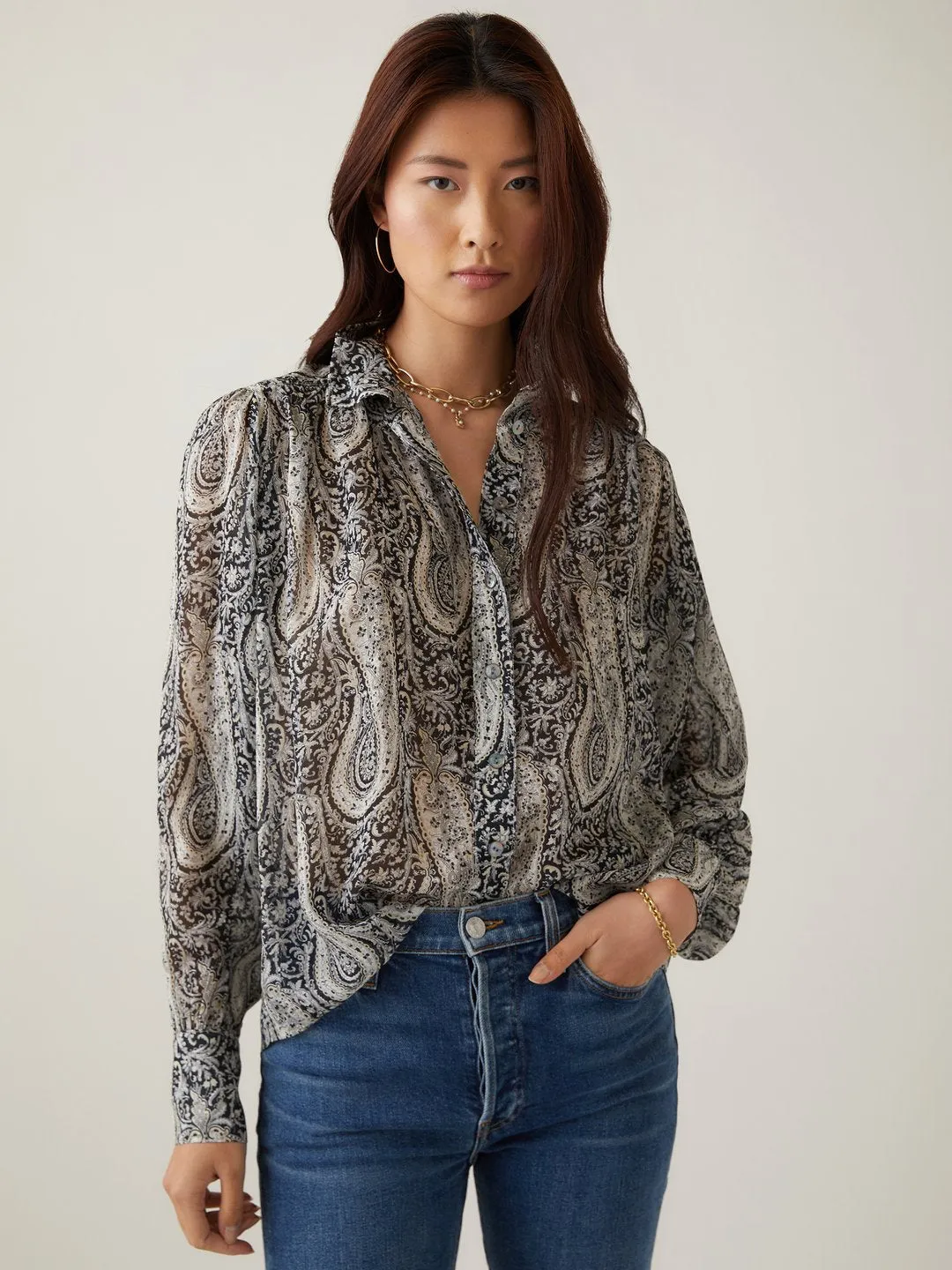 Fifteen Twenty Paisley Blouse