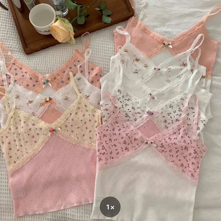 Floral Crop Camisole