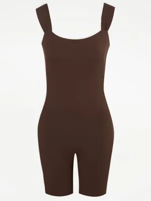 G21 Brown Strappy Jersey Playsuit | Women | George at ASDA