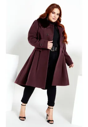 Grandiose Coat - spiced plum