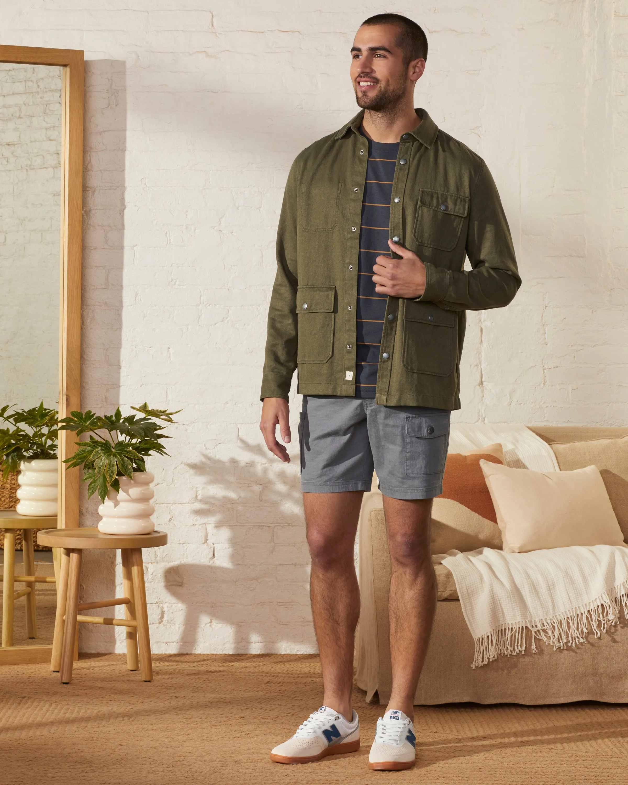 Hemp Utility Shirt Jacket