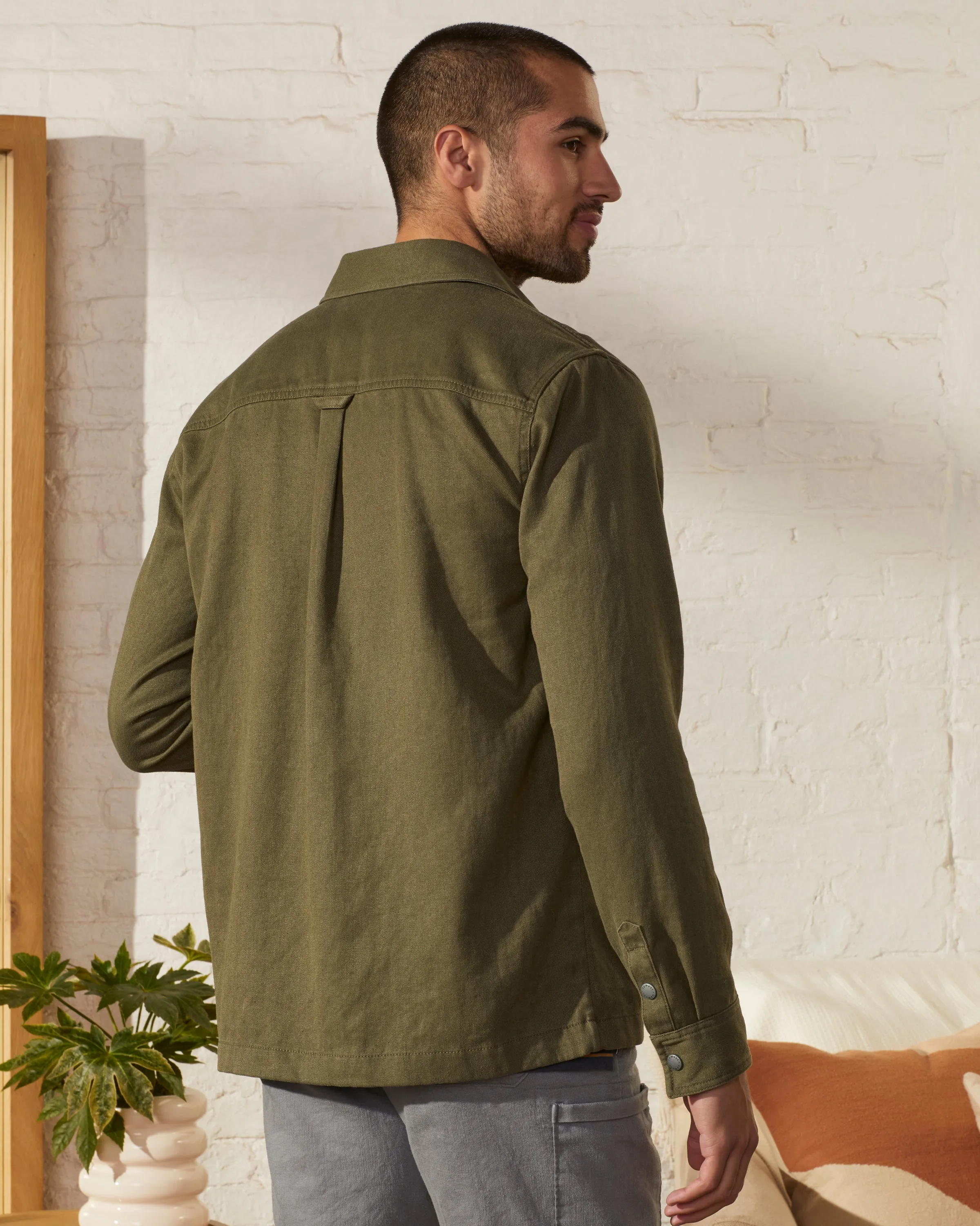 Hemp Utility Shirt Jacket