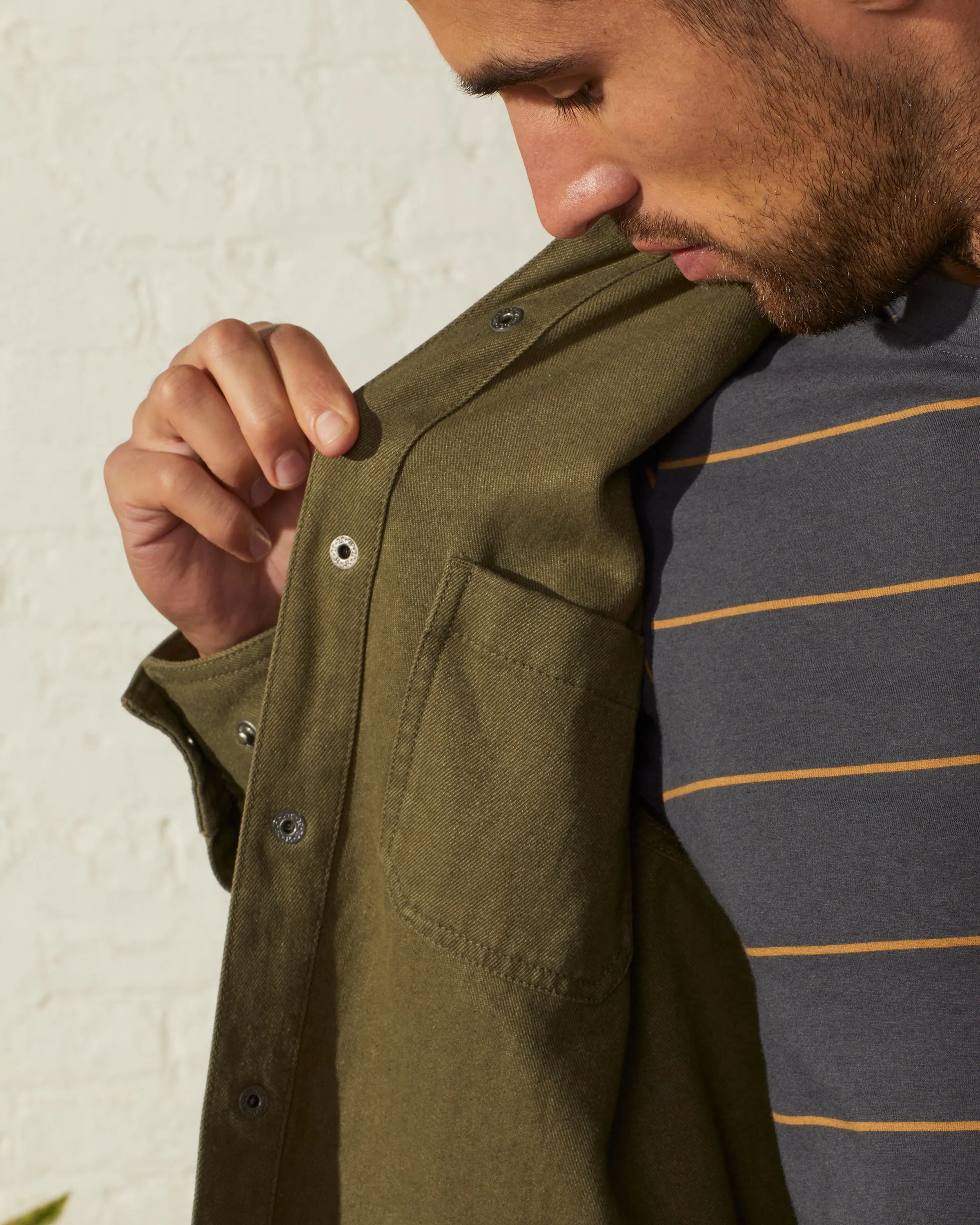 Hemp Utility Shirt Jacket