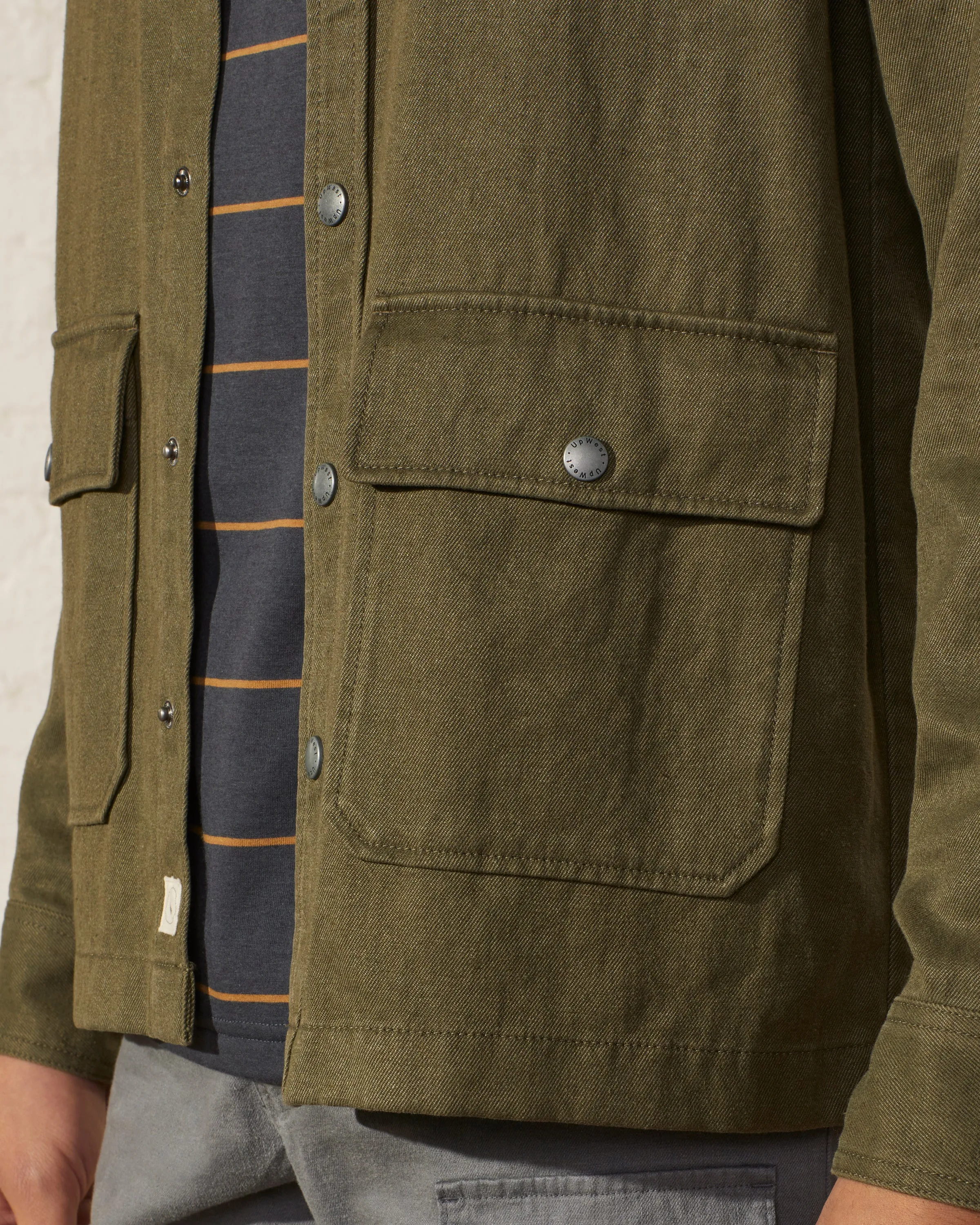 Hemp Utility Shirt Jacket