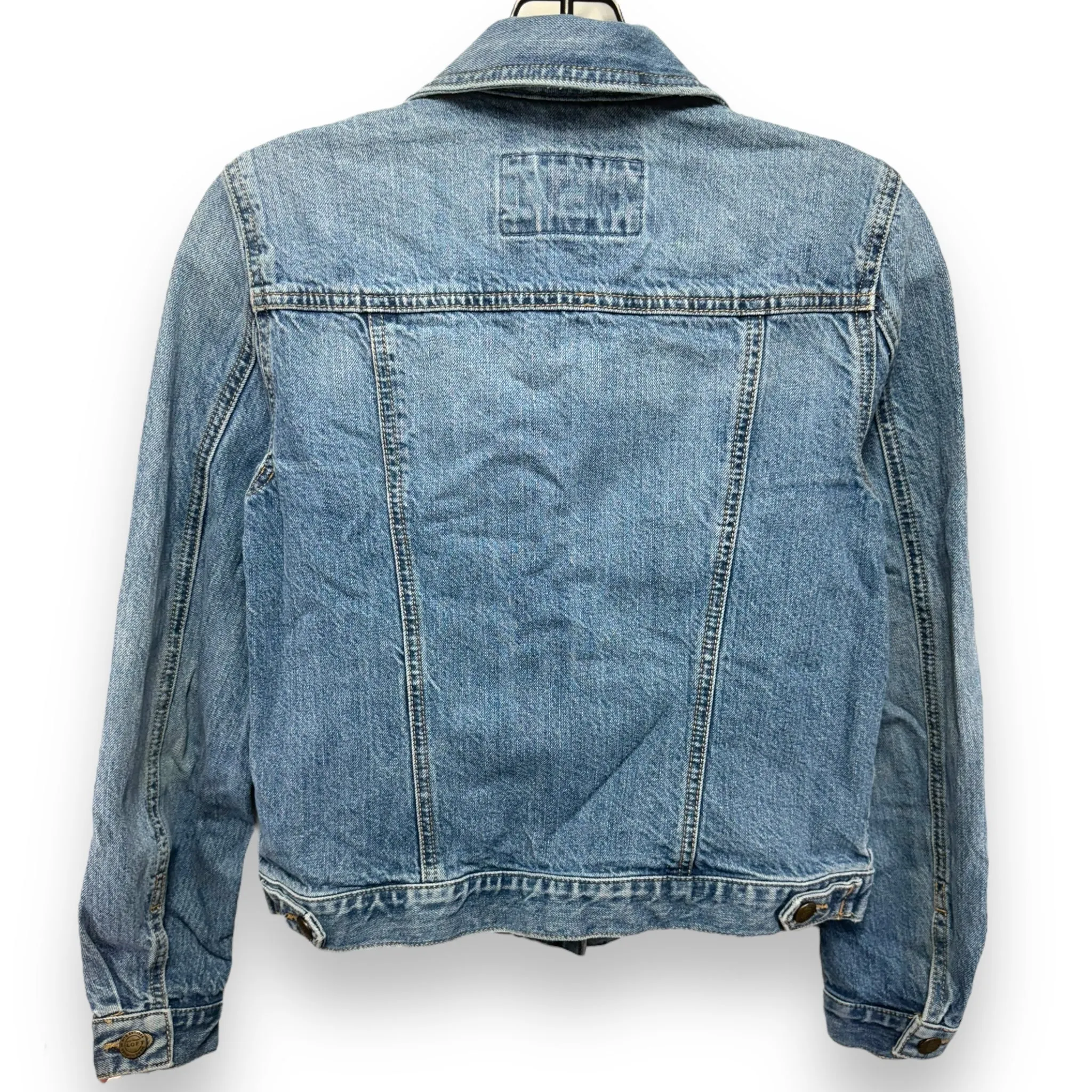 Jacket Denim By Loft In Blue Denim, Size: Petite   Xs