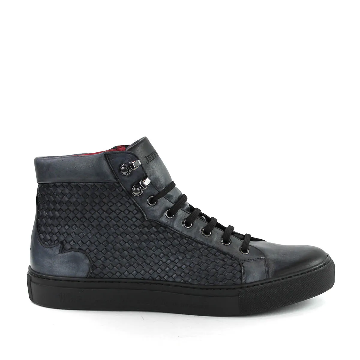 Jeffery West - Apolo Hi-Top Trainers in Ash