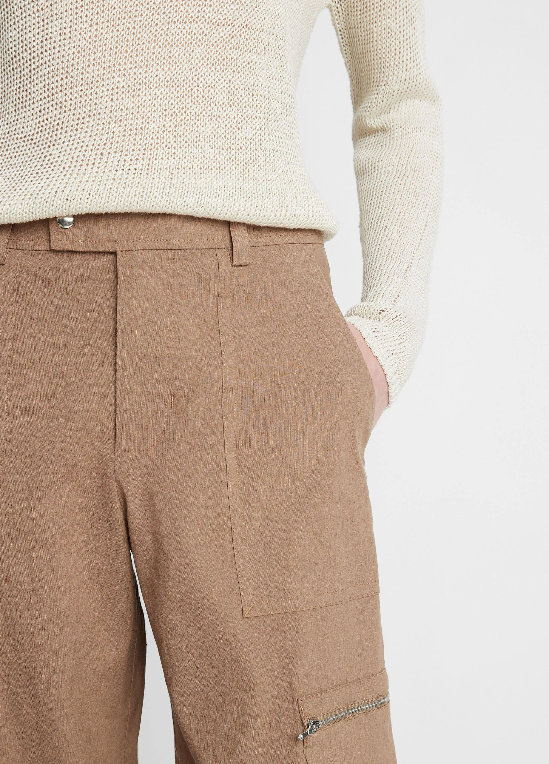 Low-Rise Cropped Parachute Pant