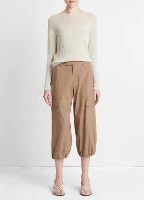 Low-Rise Cropped Parachute Pant