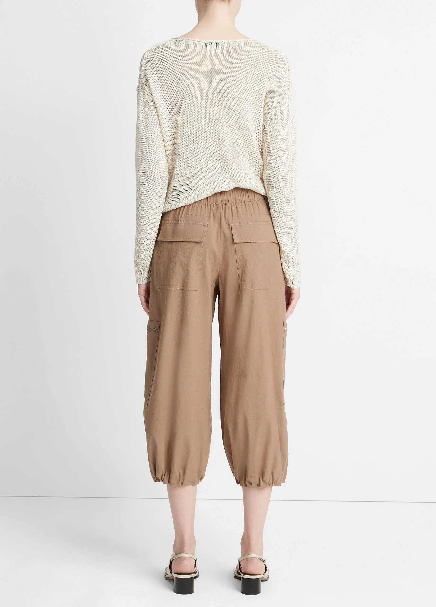 Low-Rise Cropped Parachute Pant