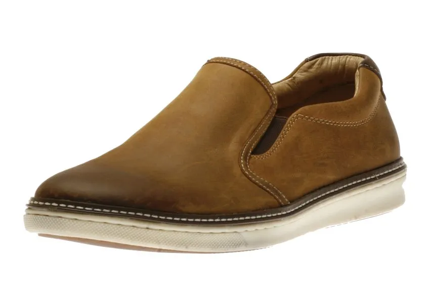 McGuffey Tan Brown Leather Slip-On Sneaker